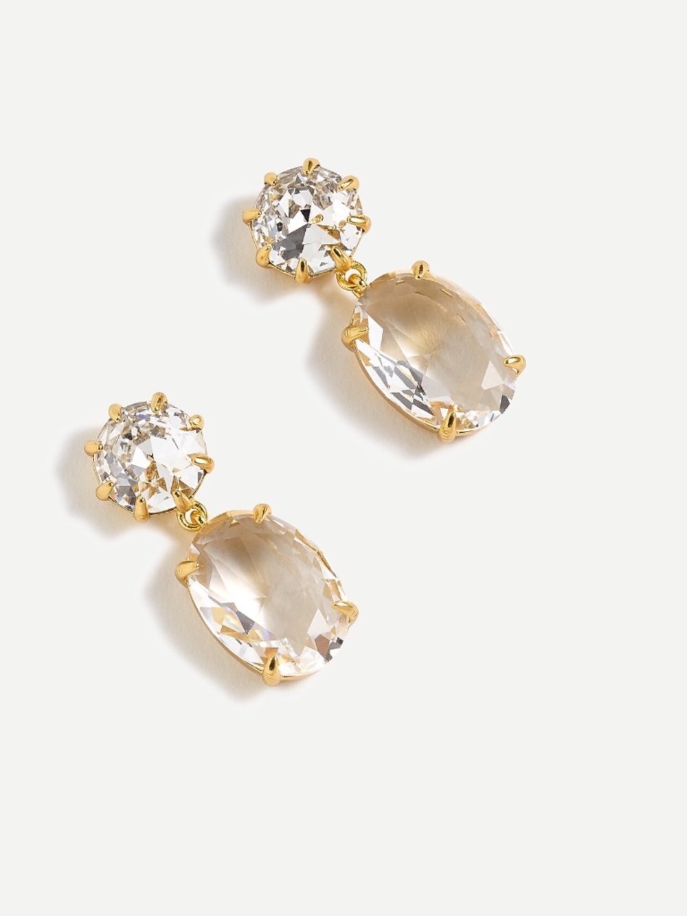 J.Crew Oval-shaped stone drop earrings New with Jewelry Bag